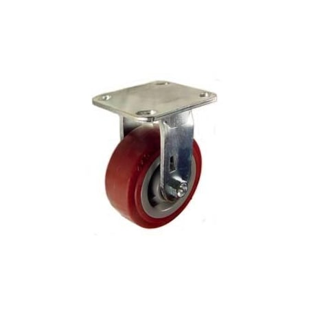 Mapp Caster 5"X2" Polyurethane Wheel Rigid Caster - 750 Lbs Capacity 146UPRB520R